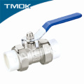 China supplier TMOK safety structure forged PPR ball valve with Chromed plated and CW617 material